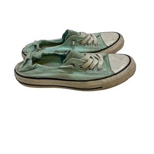 Converse Womens Size 7 Mint Green Slip On Sneakers